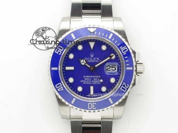 MiroTime 0220 EasyMatch Submariner 116618 LB Blue Ceramic YG Plated 904L Steel Clean 1:1 Best Edition VR 2092